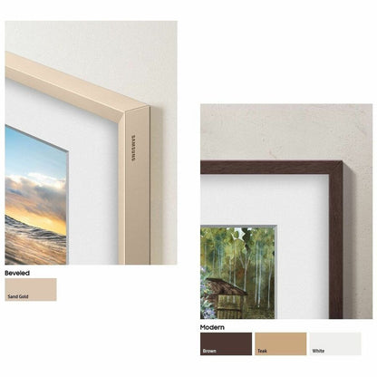 Samsung 75" The Frame Customizable Bezel - Sand Gold Metal for Modern TV Decor