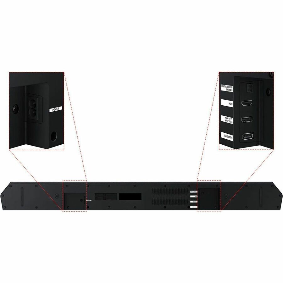Samsung HW-Q600F/ZA 3.1.2 Channel Bluetooth Sound Bar with Active Subwoofer and HDMI