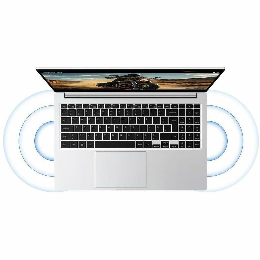 Samsung Galaxy Book4 NP754XGK-LS1US 15.6-Inch Notebook with Intel Core 7, 16GB RAM, and 512GB SSD in Silver