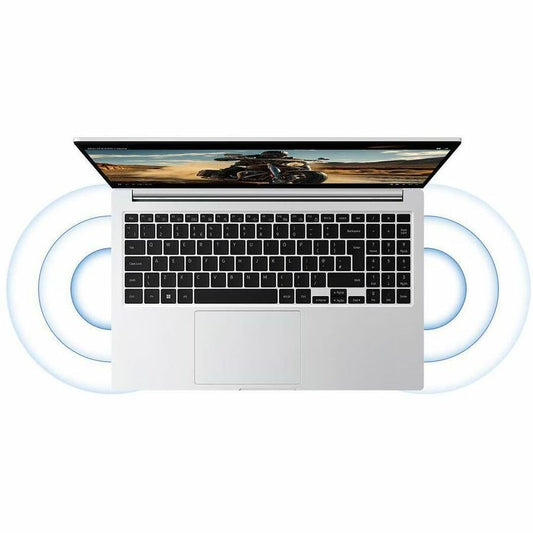 Samsung Galaxy Book4 NP754XGK-LS1US 15.6-Inch Notebook with Intel Core 7, 16GB RAM, and 512GB SSD in Silver