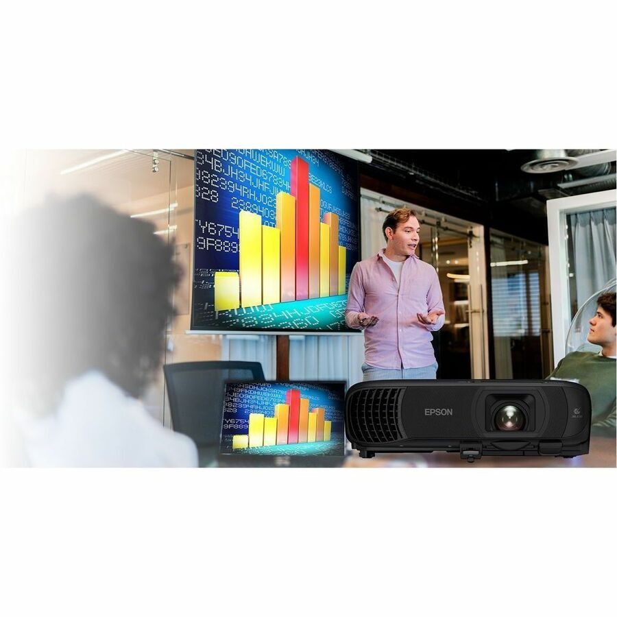 Epson PowerLite 1290 Full HD 1080p Business Projector with Built-in Wireless and 4100 Lumens