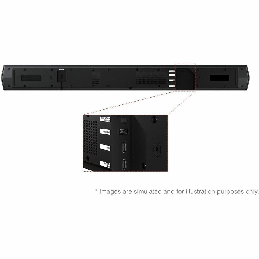 Samsung HW-B750F/ZA 5.1 Channel Soundbar with Wireless Subwoofer and Dolby Digital - Black