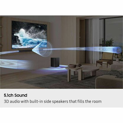 Samsung HW-B750F/ZA 5.1 Channel Soundbar with Wireless Subwoofer and Dolby Digital - Black