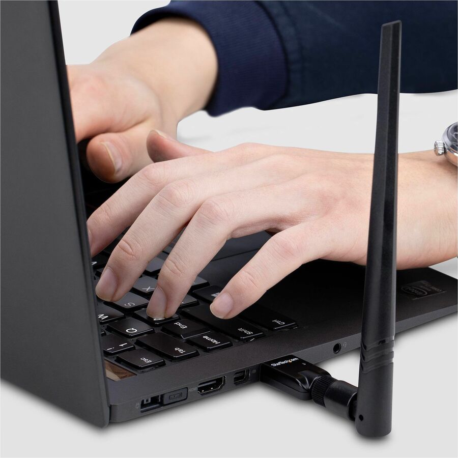 StarTech.com USB Bluetooth 5.3 Adapter, Class 1 - Wireless Bluetooth Dongle for PC and Laptop
