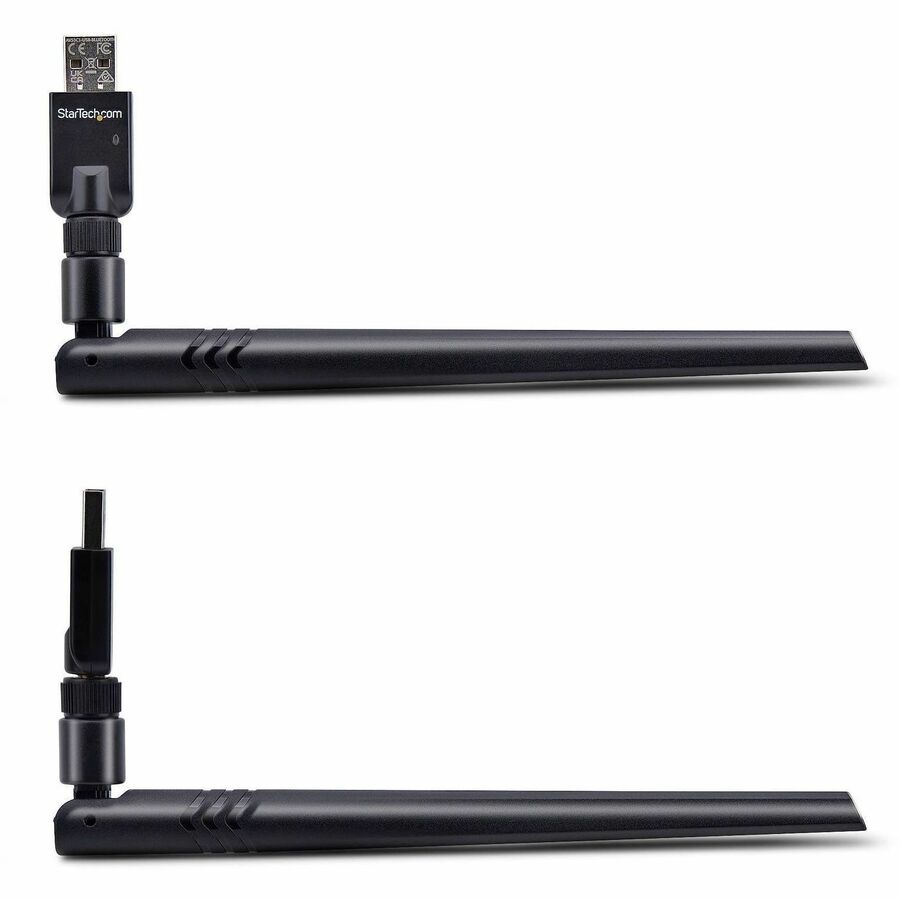 StarTech.com USB Bluetooth 5.3 Adapter, Class 1 - Wireless Bluetooth Dongle for PC and Laptop