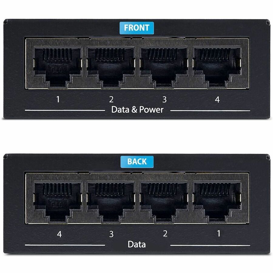 StarTech.com 4-Port Gigabit PoE+ Injector (POEINJ4G-US) for Power over Ethernet Devices