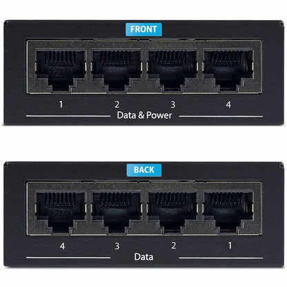 StarTech.com 4-Port Gigabit PoE+ Injector (POEINJ4G-US) for Power over Ethernet Devices
