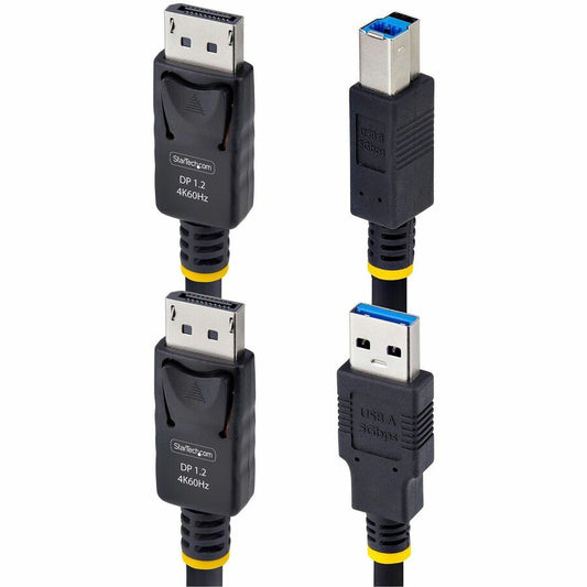 StarTech.com 6ft DisplayPort and USB 5Gbps KVM Cable - 4K 60Hz Support for KVM Switches