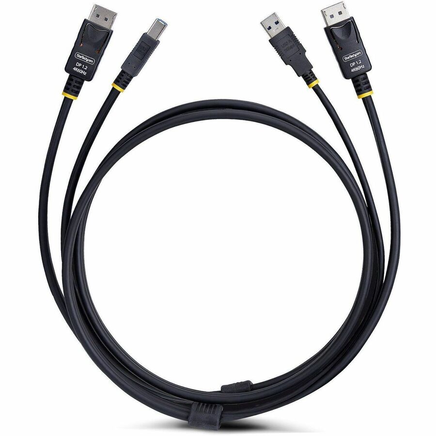 StarTech.com 6ft DisplayPort and USB 5Gbps KVM Cable - 4K 60Hz Support for KVM Switches