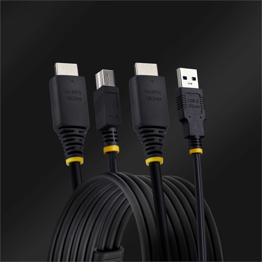 StarTech.com 10ft HDMI and USB 5Gbps KVM Cable for High-Resolution KVM Switches