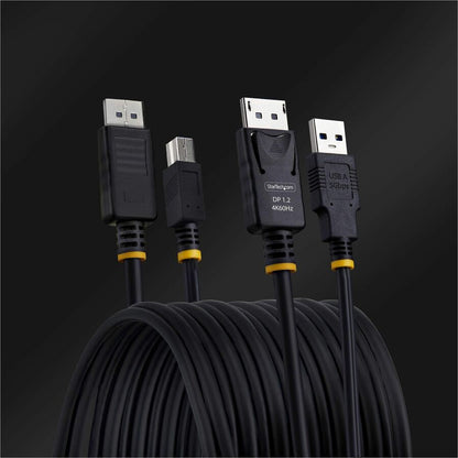 StarTech.com 10ft DisplayPort and USB 5Gbps KVM Cable with 4K Support for KVM Switches