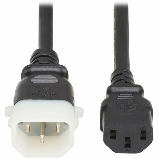 Eaton Tripp Lite Series PDU Power Cord, C13 to P-Lock C14, 6 ft, 10A, 230V, Black
