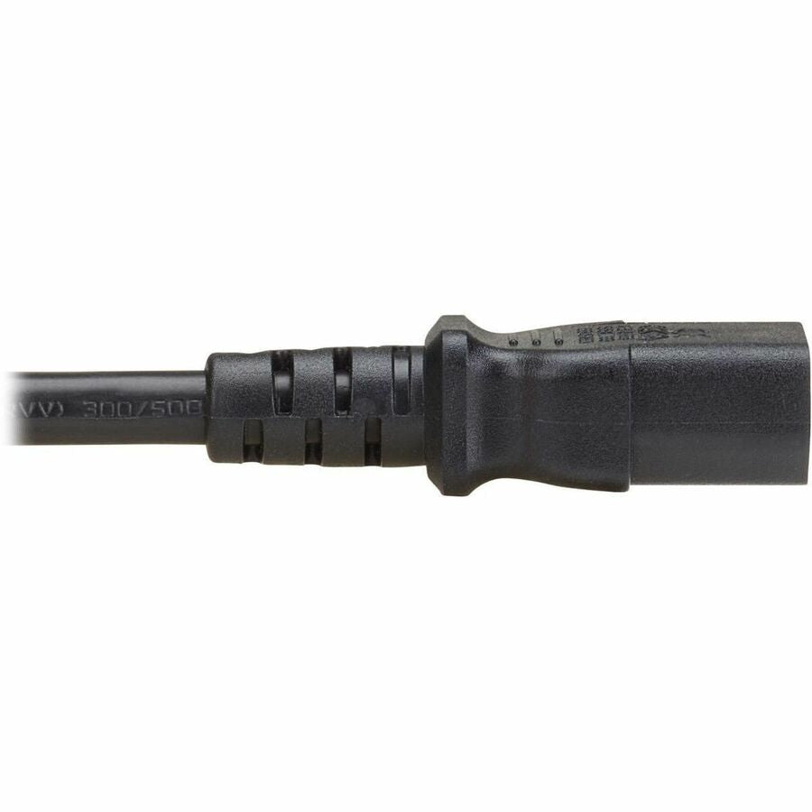 Eaton Tripp Lite Series PDU Power Cord, C13 to P-Lock C14 - Heavy-Duty 15A 230V 14 AWG, 4 ft. Black