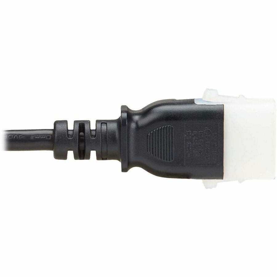 Eaton Tripp Lite Series PDU Power Cord, C13 to P-Lock C14 - Heavy-Duty 15A 230V 14 AWG, 4 ft. Black