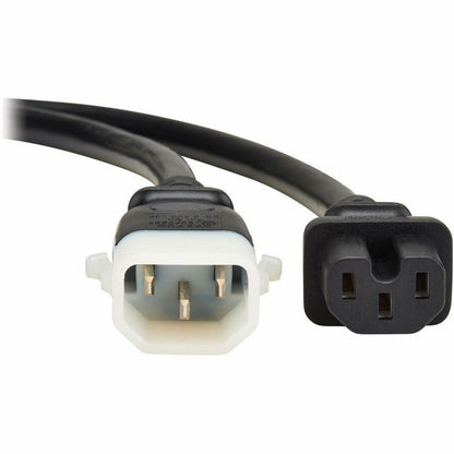 Eaton Tripp Lite Series PDU Power Cord, C15 to P-Lock C14 - Heavy-Duty 15A 250V 14 AWG, 3 ft. Black