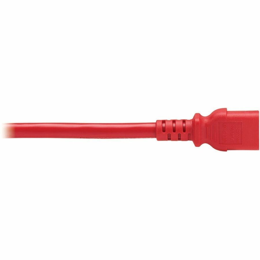 Eaton Tripp Lite Series PDU Power Cords, C13 to P-Lock C14 - Heavy-Duty 14 AWG, 2 ft. Red (6 Pack)
