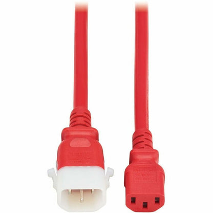Eaton Tripp Lite Series PDU Power Cords, C13 to P-Lock C14 - Heavy-Duty 14 AWG, 2 ft. Red (6 Pack)