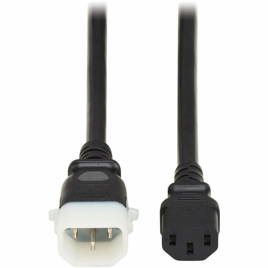 Eaton Tripp Lite Series PDU Power Cord, C13 to P-Lock C14 - Heavy-Duty 15A 230V, 10 ft. Black