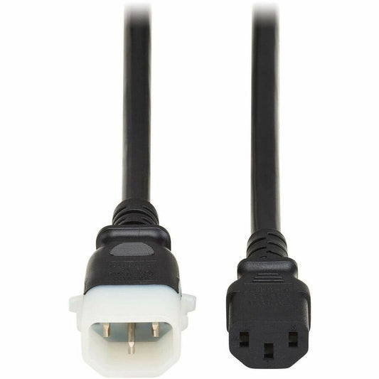 Eaton Tripp Lite Series PDU Power Cord, C13 to P-Lock C14 - Heavy-Duty 15A 230V, 10 ft. Black