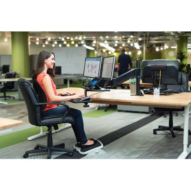 Kensington SmartFit Conform Back Rest with Adjustable Support and Removable Cover