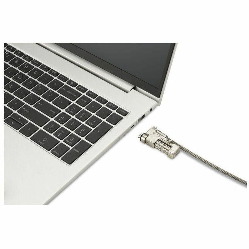 Kensington Slim NanoSaver 2.0 EQ Combination Laptop Lock – Resettable, 6 ft Cable, Stainless Steel, Nano Lock Security