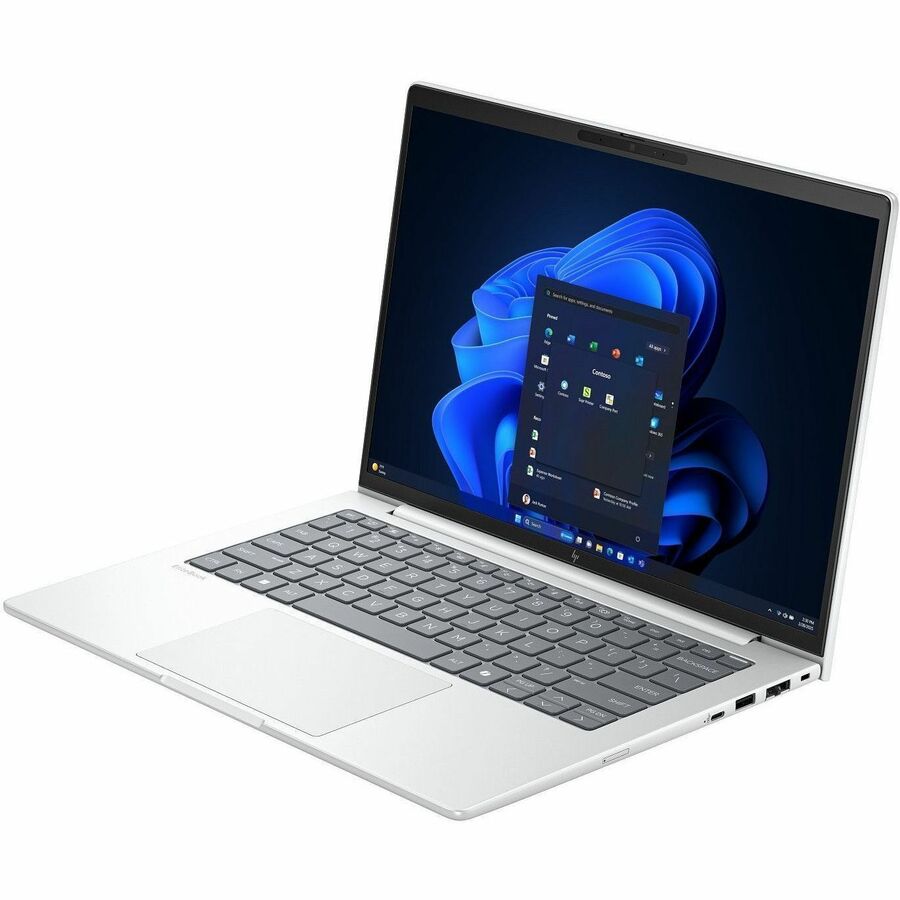 HP EliteBook 8 G1i 14" Touchscreen Notebook - WUXGA - 60 Hz - Intel Core Ultra 7 255U - 16 GB - 512 GB SSD - English Keyboard - Glacier Silver