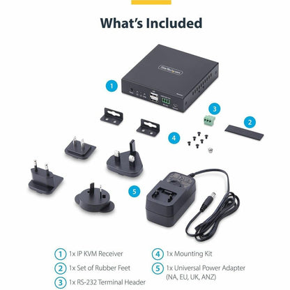 StarTech.com IH2006-KVM-RX HDMI KVM Receiver over IP Network with 4K 60Hz Support