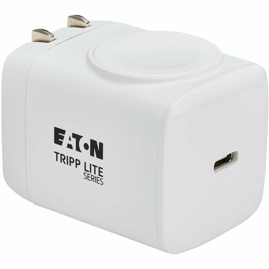 Eaton Tripp Lite Series 30W USB-C Wall & Travel Charger with Apple Watch MagSafe Pad - MFi Certified, Compact Design in White
