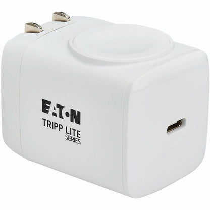 Eaton Tripp Lite Series 30W USB-C Wall & Travel Charger with Apple Watch MagSafe Pad - MFi Certified, Compact Design in White