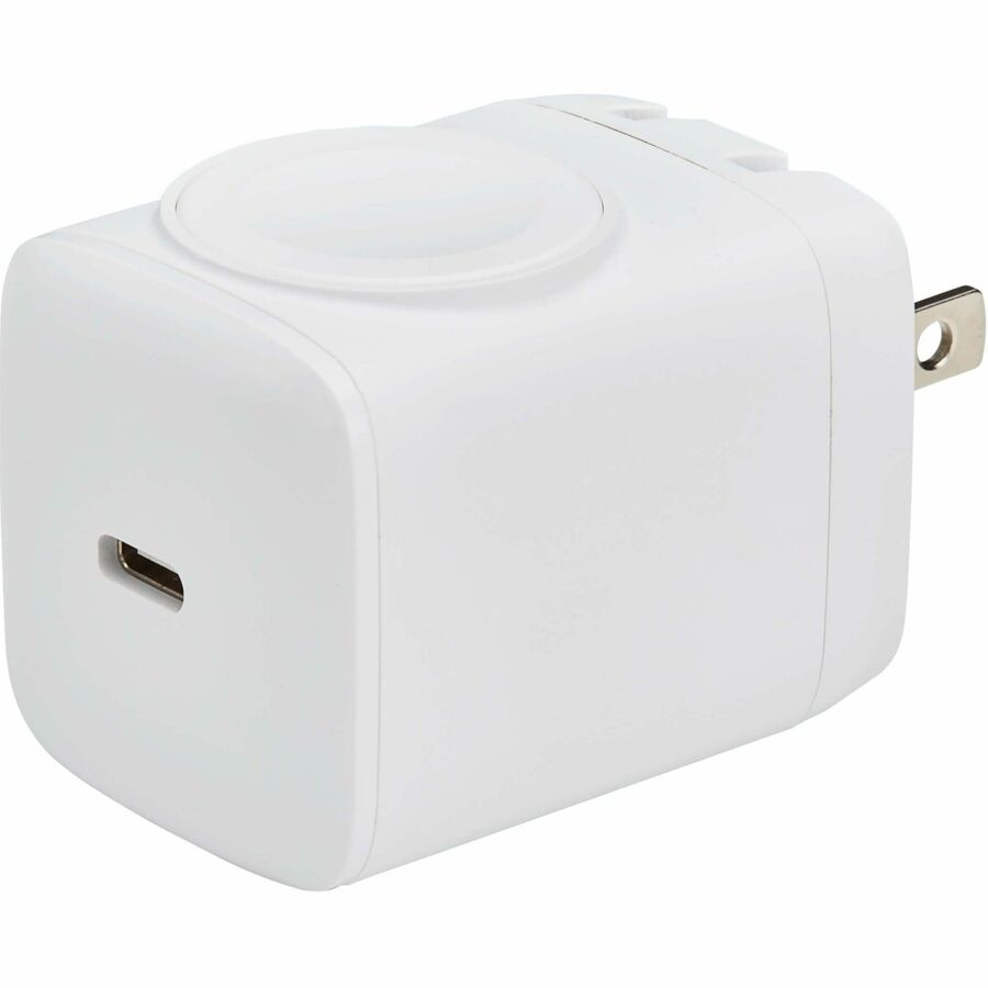 Eaton Tripp Lite Series 30W USB-C Wall & Travel Charger with Apple Watch MagSafe Pad - MFi Certified, Compact Design in White