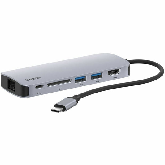 Belkin Connect USB-C 6-in-1 Multiport Docking Station with HDMI, Ethernet, and USB Ports