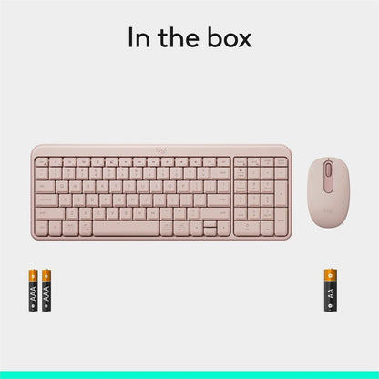 Logitech MK250 Bluetooth Wireless Keyboard & Mouse Combo - Rose