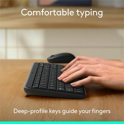 Logitech MK250 Bluetooth Wireless Keyboard & Mouse Combo - Rose