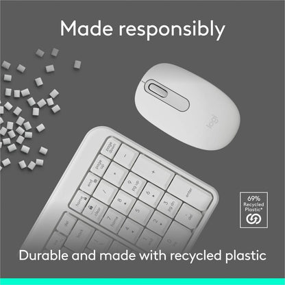 Logitech MK250 Bluetooth Wireless Keyboard and Mouse Combo – Compact, Ambidextrous Design with 12-Month Battery Life