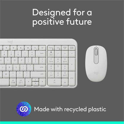 Logitech MK250 Bluetooth Wireless Keyboard and Mouse Combo – Compact, Ambidextrous Design with 12-Month Battery Life