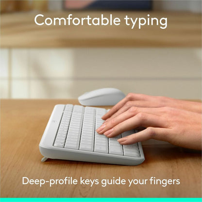 Logitech MK250 Bluetooth Wireless Keyboard and Mouse Combo – Compact, Ambidextrous Design with 12-Month Battery Life