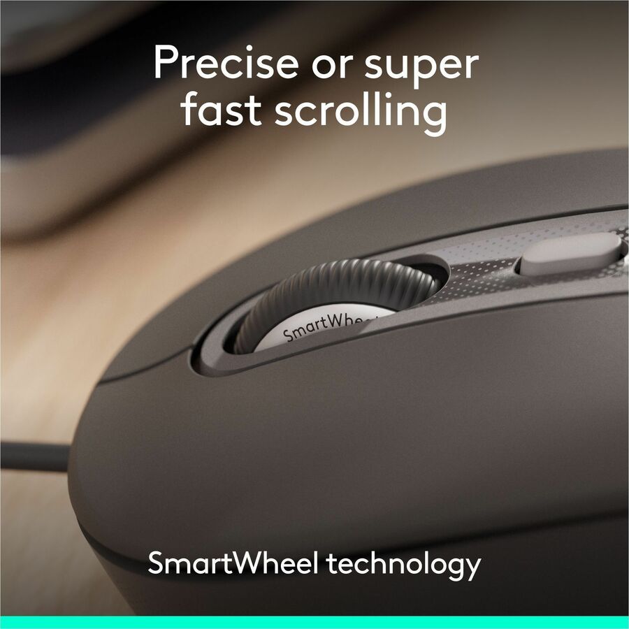 Logitech Signature Slim MK625 Wired Keyboard & Mouse Combo – Full-Size, Multi-OS, Graphite