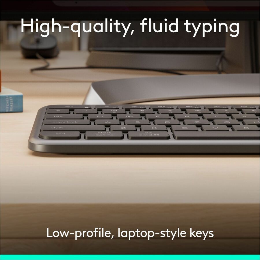 Logitech Signature Slim MK625 Wired Keyboard & Mouse Combo – Full-Size, Multi-OS, Graphite