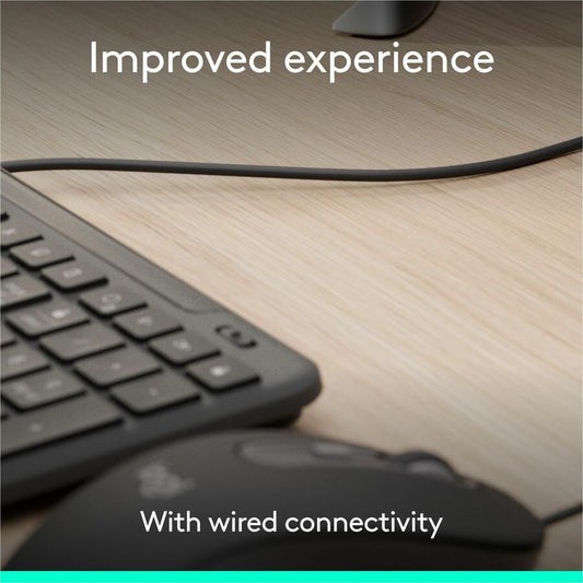 Logitech Signature Slim Wired K620 Keyboard – Full-Size USB-C Keyboard with Scissor Keys for Business