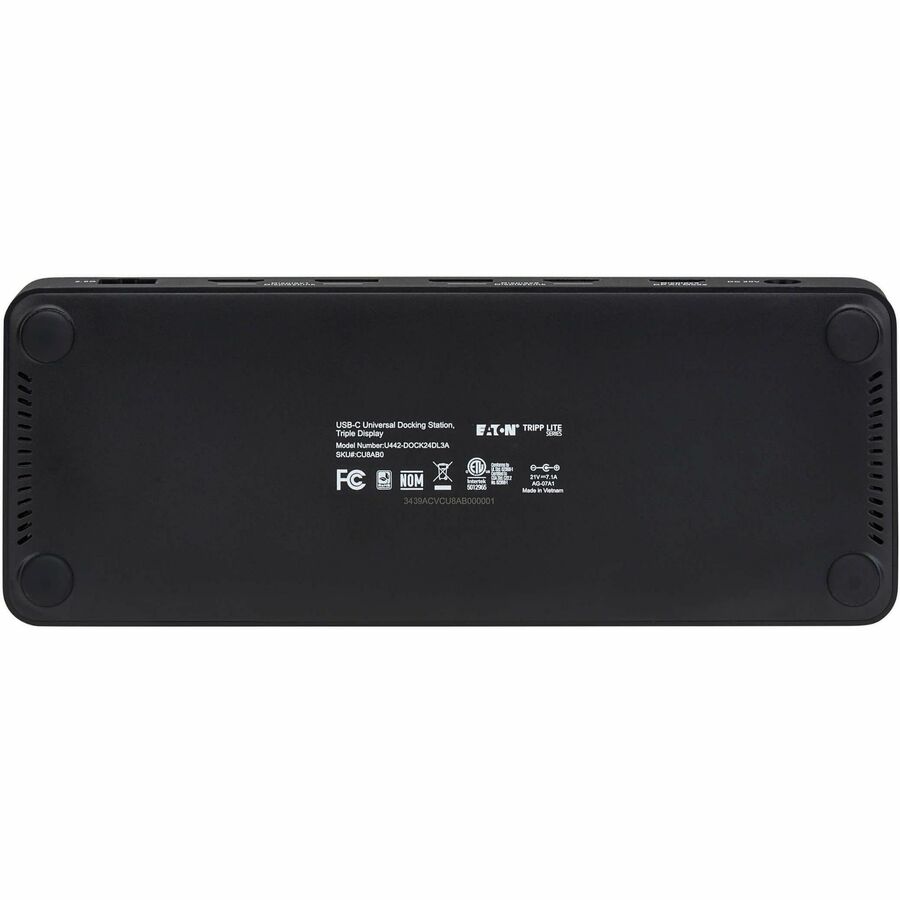 Eaton Tripp Lite Series USB-C Universal Dock with Triple 4K Display, Gigabit Ethernet, and 100W Power Delivery