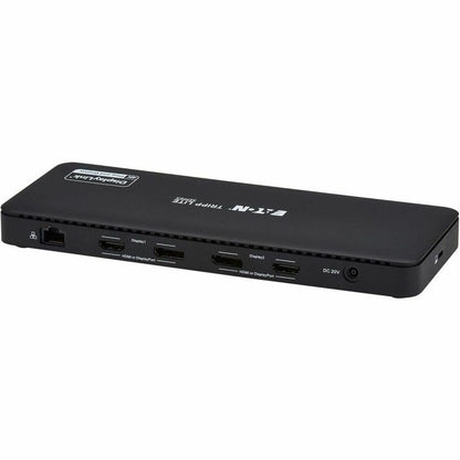 Eaton Tripp Lite Series U442-DOCK24DL2A USB-C Universal Dock with Dual 4K HDMI & DisplayPort, Gigabit Ethernet, 7 USB Ports, 100W Power Delivery