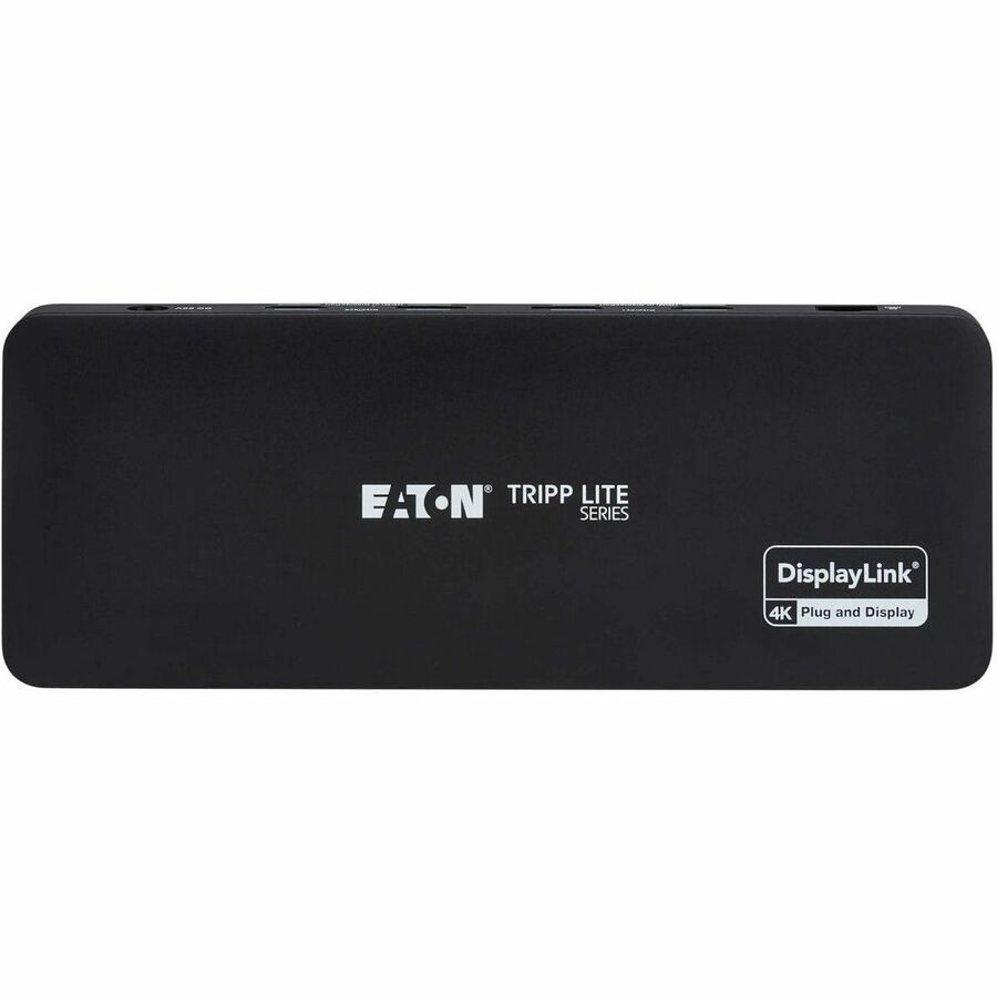 Eaton Tripp Lite Series U442-DOCK24DL2A USB-C Universal Dock with Dual 4K HDMI & DisplayPort, Gigabit Ethernet, 7 USB Ports, 100W Power Delivery