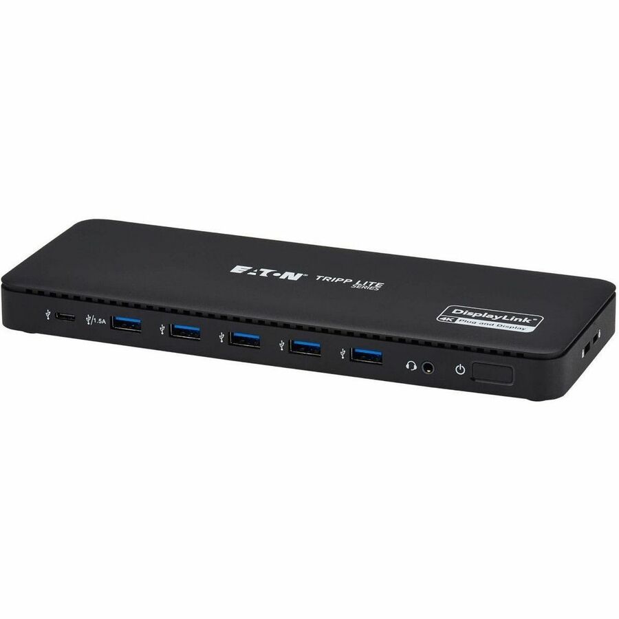 Eaton Tripp Lite Series U442-DOCK24DL2A USB-C Universal Dock with Dual 4K HDMI & DisplayPort, Gigabit Ethernet, 7 USB Ports, 100W Power Delivery