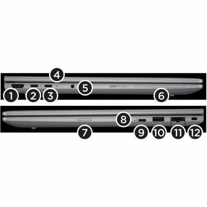 HP ZBook 8 G1i 14" Mobile Workstation - 2.5K - 120 Hz - Intel Core Ultra 9 285H - vPro Technology - 64 GB - 1 TB SSD - English Keyboard - Meteor Silver