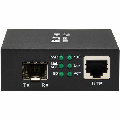 Eaton Corporation N786-001-SFP 10Gbps Fiber Optic Media Converter with SFP+ Module