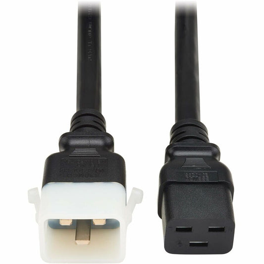 Eaton Tripp Lite Series PDU Power Cord, C19 to P-Lock C20 – Heavy-Duty 20A 250V, 3 ft. Black