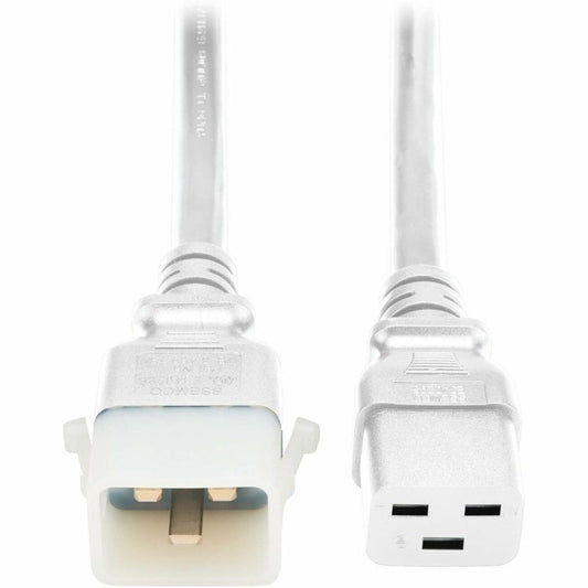 Eaton Tripp Lite Series PDU Power Cords, C19 to P-Lock C20 - Heavy Duty 3 ft. White, 6 Pack