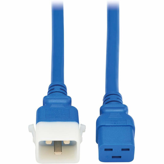 Eaton Tripp Lite Series PDU Power Cords, C19 to P-Lock C20 - Heavy-Duty 20A 250V, 4 ft. Blue (6 Pack)