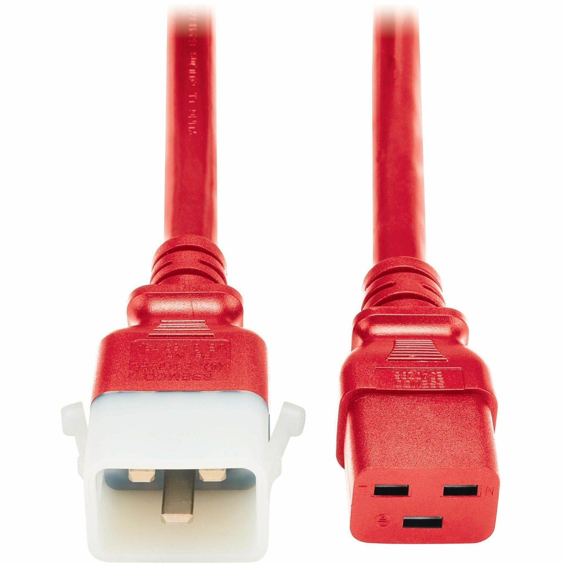 Eaton Corporation P036-E04-ARD-6 Power Cord for High-Output Network Devices with Locking C20 Connector, 4 ft, Red