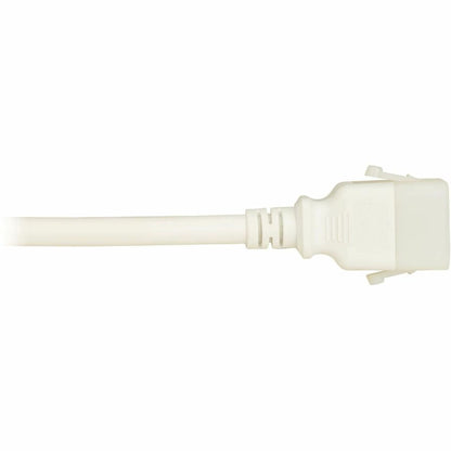 Eaton Corporation P036-E06-AWH-6 Heavy-Gauge White Power Cord for Network Devices with P-Lock Connection